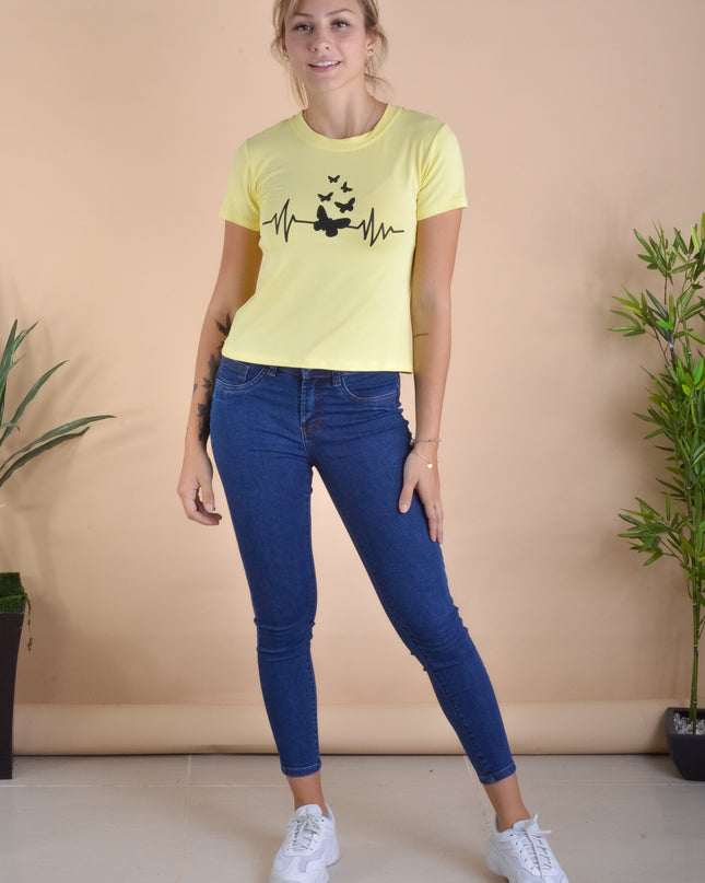 Polo Barú - Mariposa - Amarillo