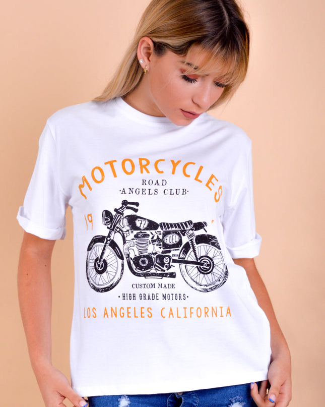 Polo California - Motorcycle - Blanco