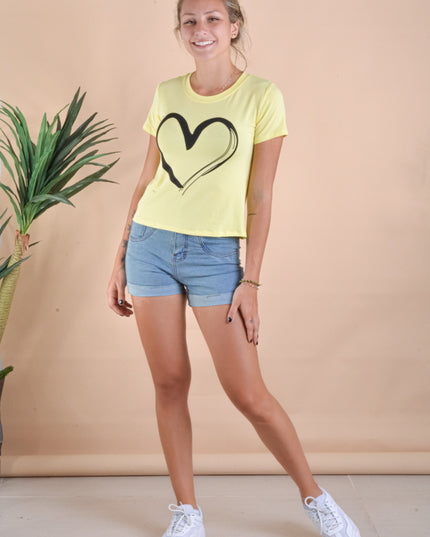 Polo Barú - Corazón - Amarillo