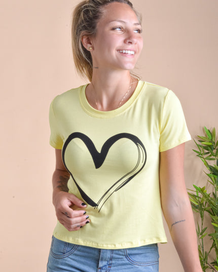 Polo Barú - Corazón - Amarillo