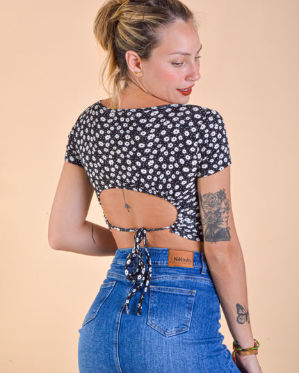 Top Hana - Negro