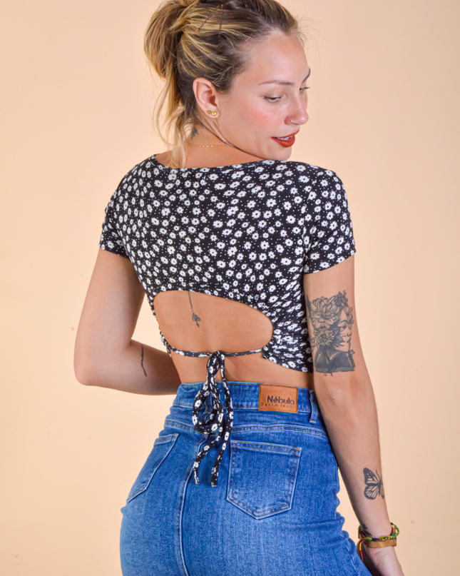 Top Hana - Negro