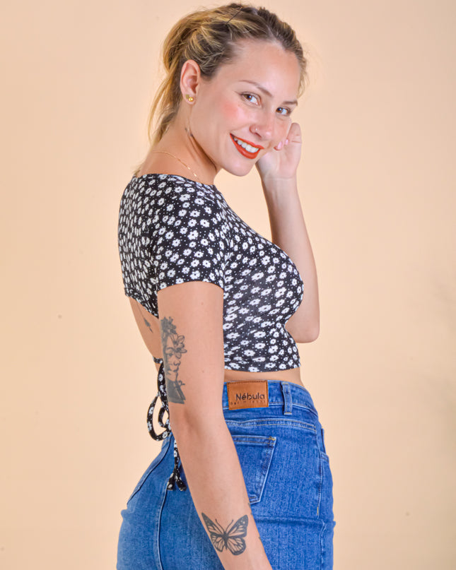 Top Hana - Negro