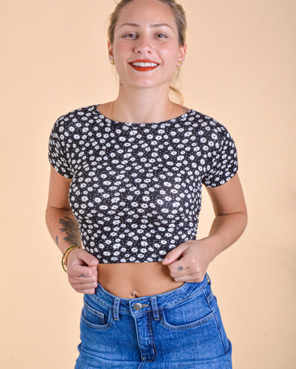 Top Hana - Negro