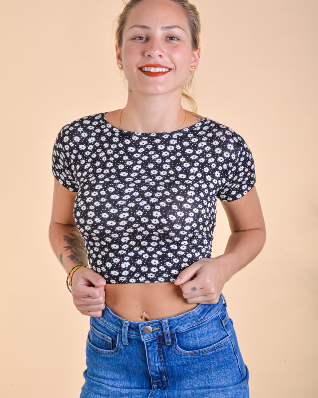 Top Hana - Negro