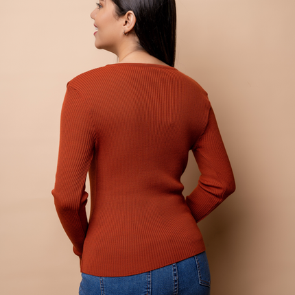 Cardigan Adela - Lacre