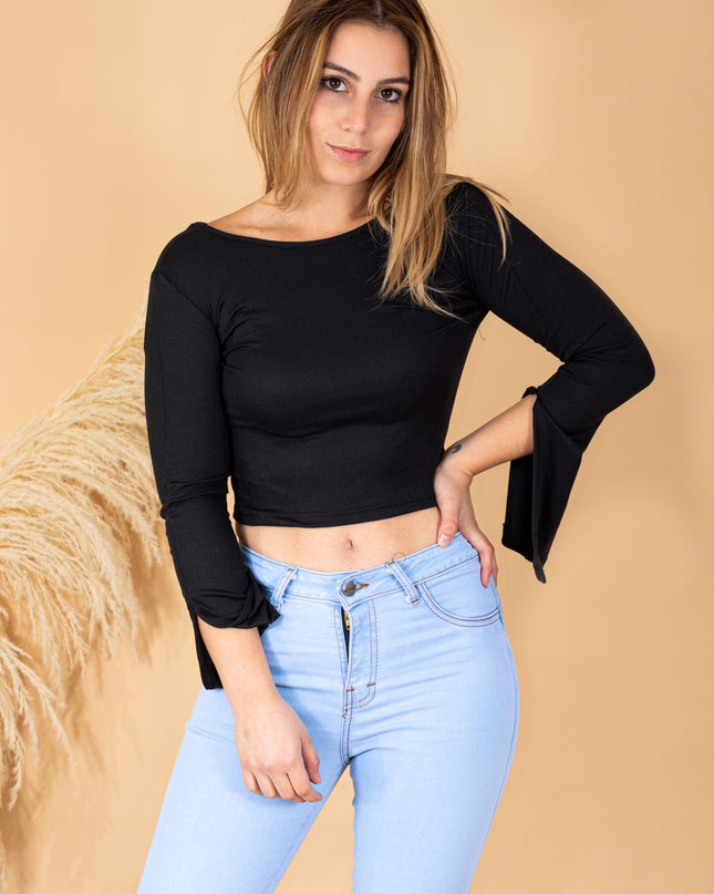 Polo Natasha - Negro