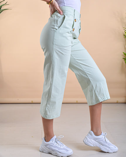 Pantalon Culotte - Verde Agua