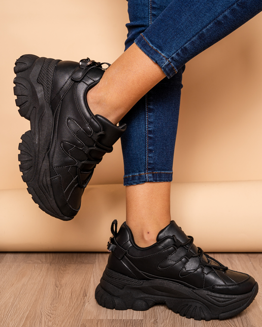 Zapatillas Urbanas Mujer Albi - Negro