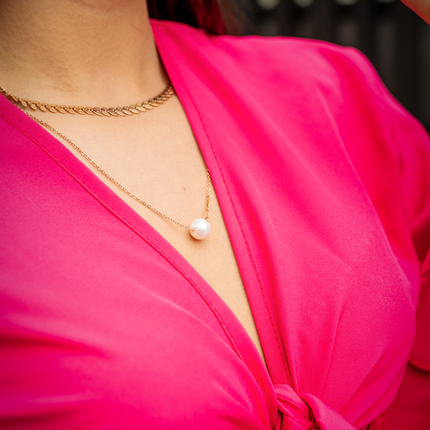 Collar Cadena Clásica Perla