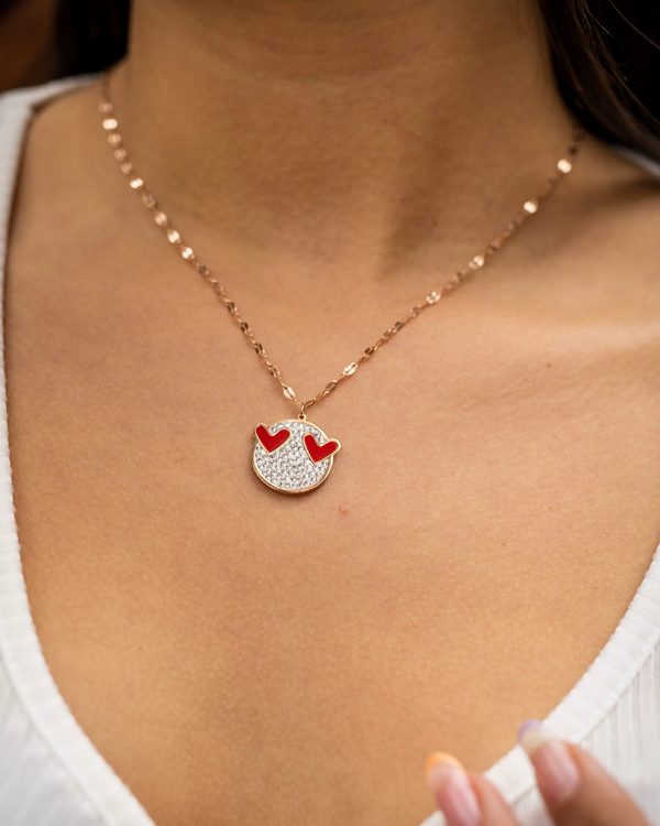 Collar Emoji Carita Enamorada