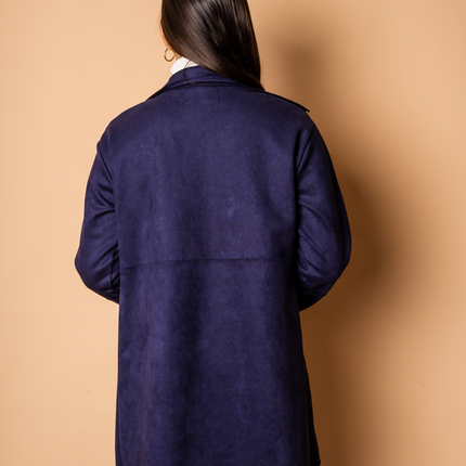 Blazer Suedy - Azul