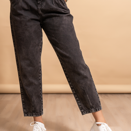 Pantalon Slouchy 3.0 - Negro Jaspeado