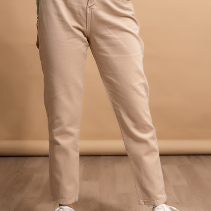 Pantalon Mom 3.0 - Crema