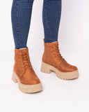 Botas San Lorenzo  - Camel Gamuza