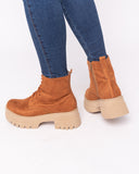 Botas San Lorenzo  - Camel Gamuza