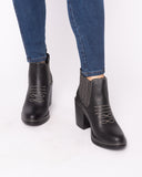 Botas Texana  - Negro Cuero