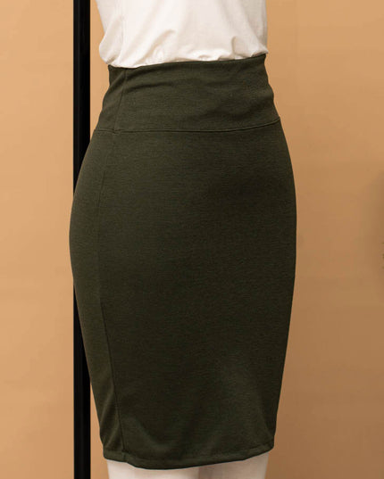 Falda Lapiz - Verde Oscuro