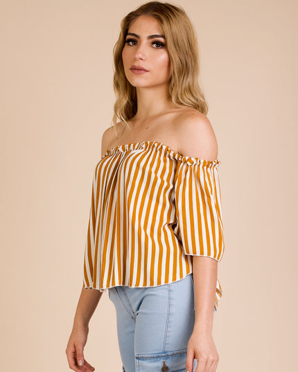 Blusa rayas - Mostaza