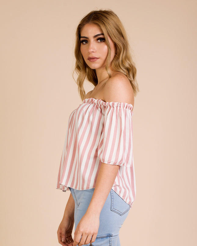 Blusa rayas - Rojo
