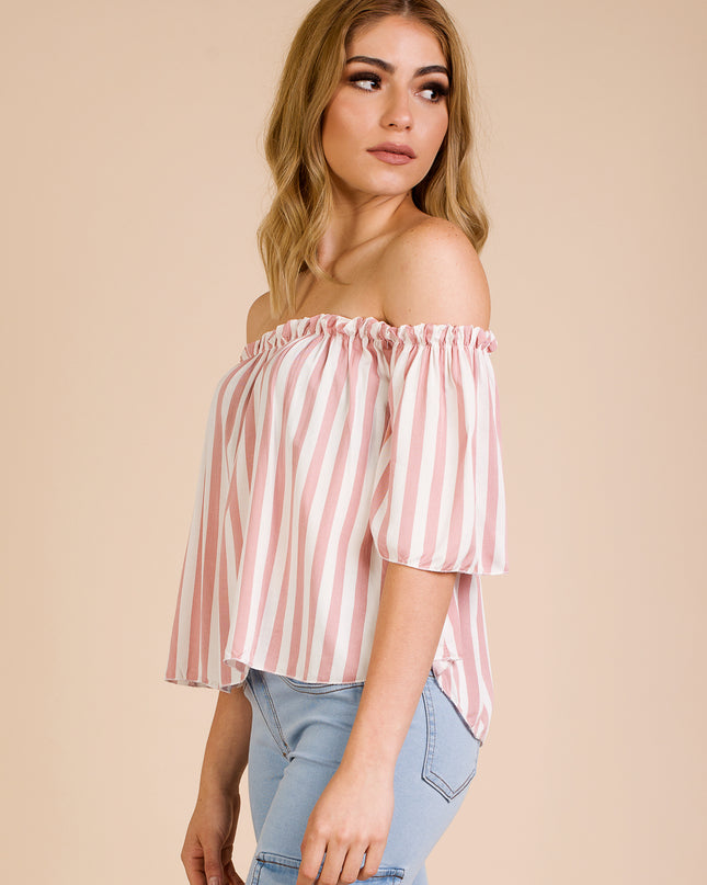 Blusa rayas - Rojo