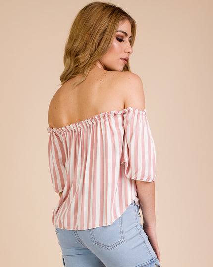Blusa rayas - Rojo