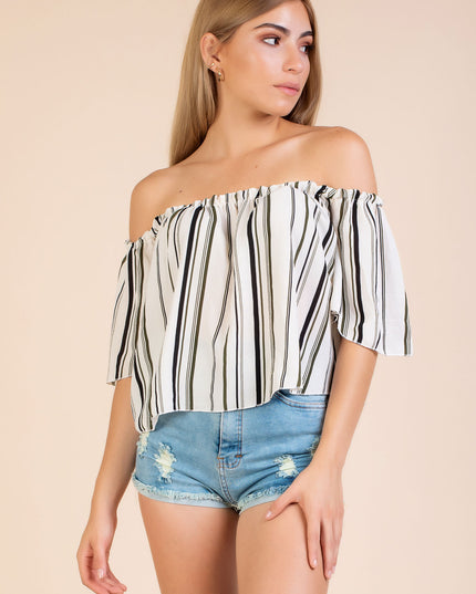 Blusa rayas - Verde