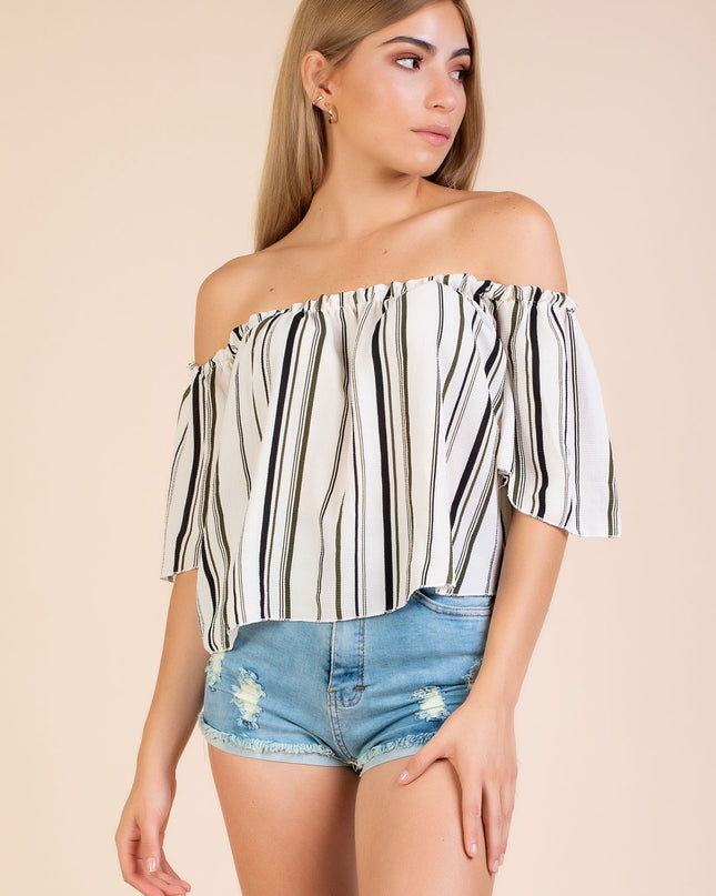 Blusa rayas - Verde