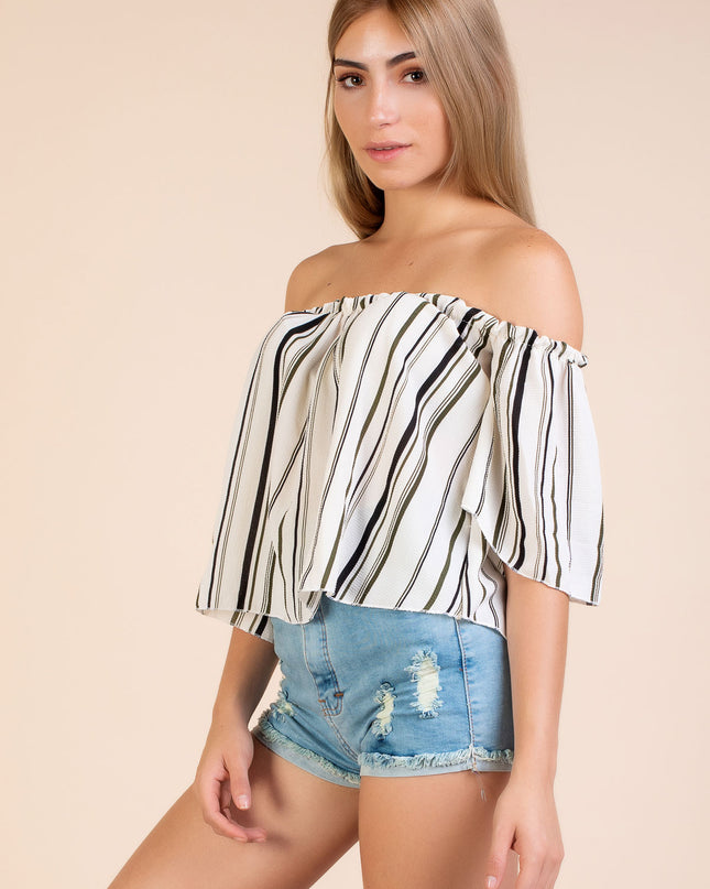 Blusa rayas - Verde