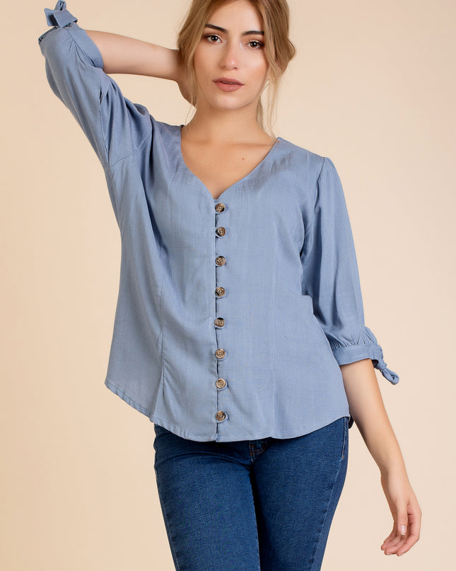 Blusa Fany - Celeste
