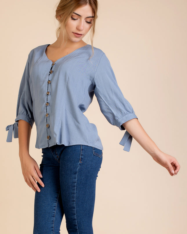 Blusa Fany - Celeste