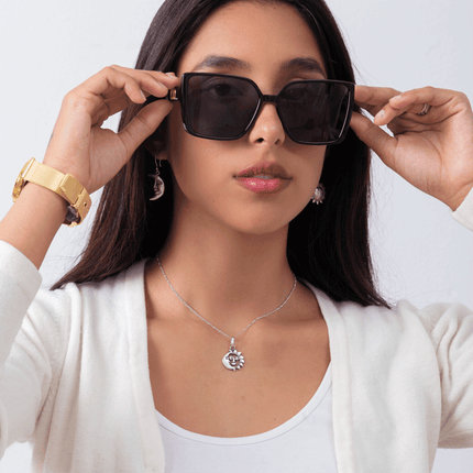 Lentes de Sol - Negro Con Dorado - INK225B