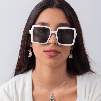 Lentes de Sol - Blanco Con Dorado - INK225B
