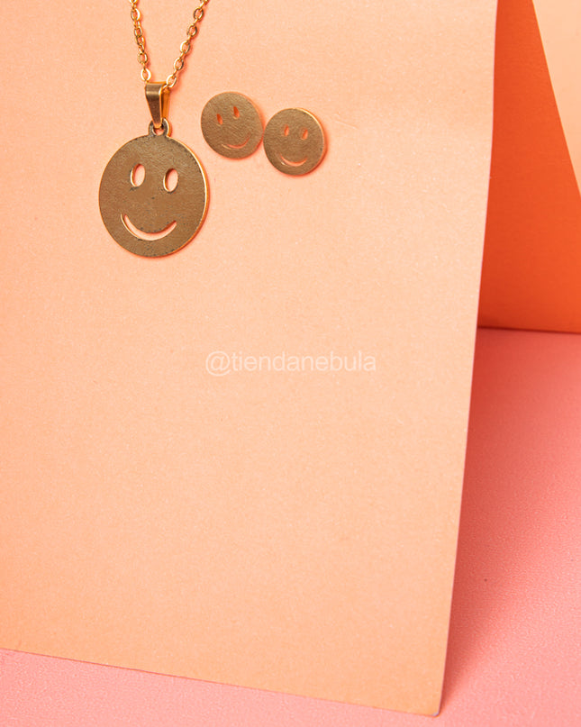 Set Collar Carita Feliz