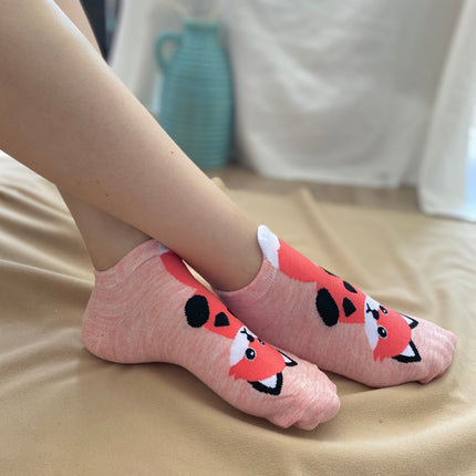 Medias Taloneras Fox - Rosado