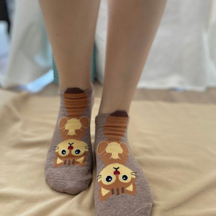 Medias Taloneras Fox - Marrón