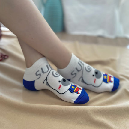 Medias Taloneras Super Puppy  - Blanco