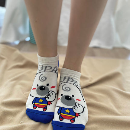 Medias Taloneras Super Puppy  - Blanco