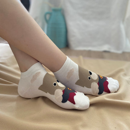 Medias Taloneras Super Puppy 2  - Blanco
