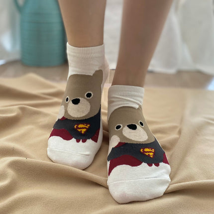 Medias Taloneras Super Puppy 2  - Blanco