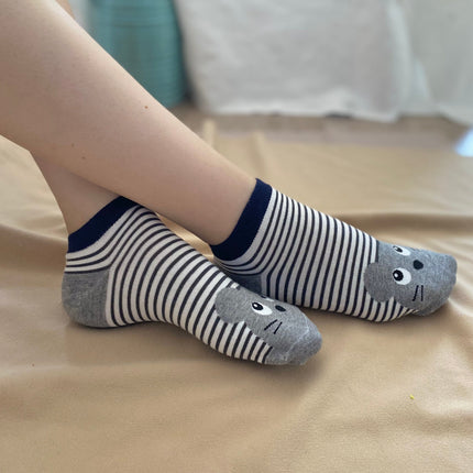 Medias Taloneras Ratoncito - Gris
