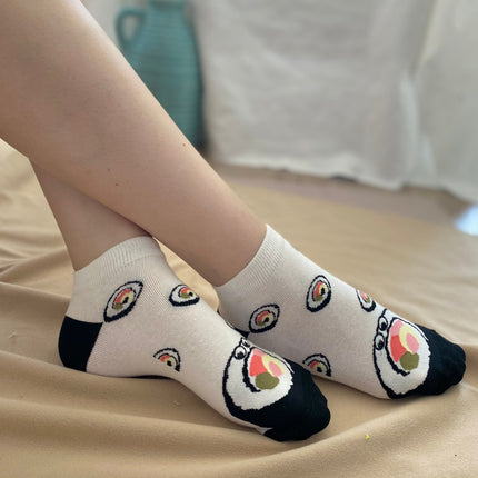 Medias Taloneras Sushi - Blanco