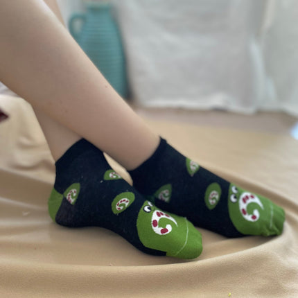 Medias Taloneras Sushi - Negro
