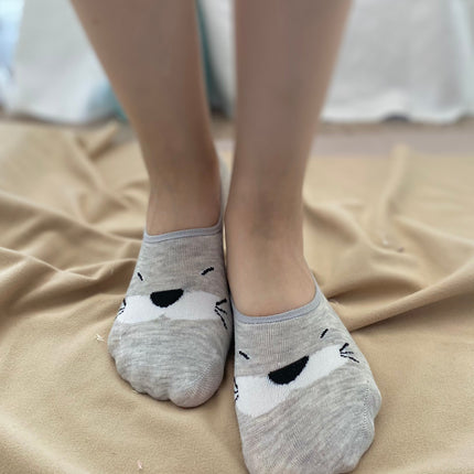 Medias Tobilleras Conejito - Plomo