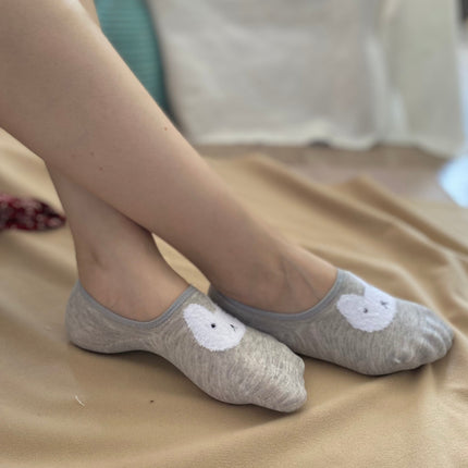 Medias Tobillera Conejito - Gris