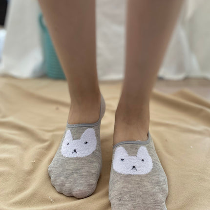 Medias Tobillera Conejito - Gris