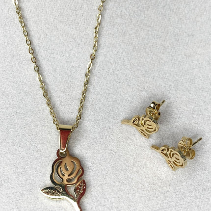 Set Collar Rosa