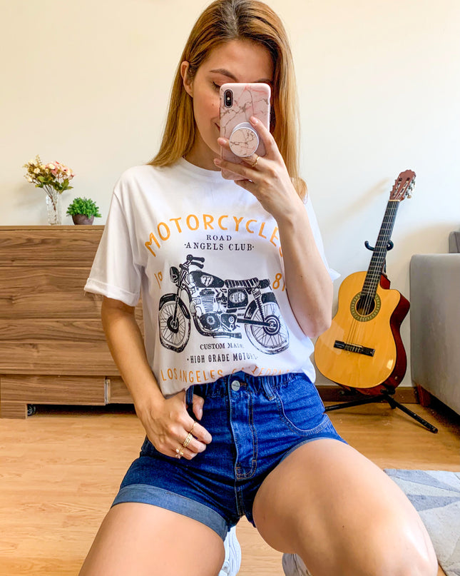 Polo California - Motorcycle - Blanco