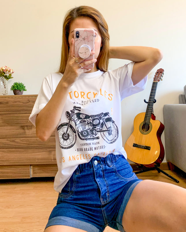 Polo California - Motorcycle - Blanco