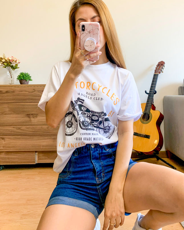 Polo California - Motorcycle - Blanco